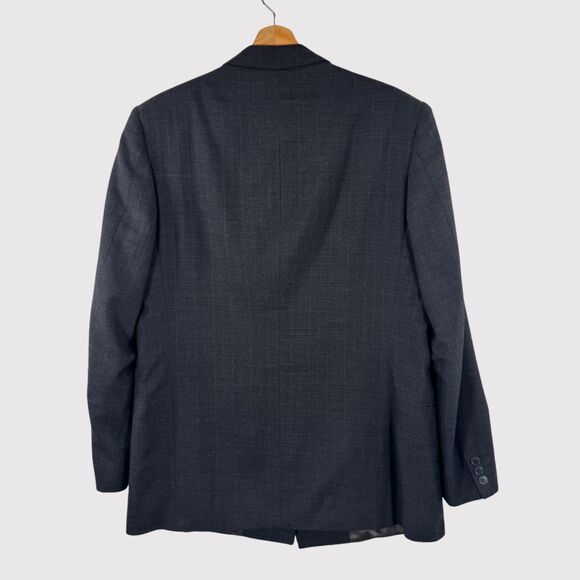 VINTAGE Yves Saint Laurent Blazer Black Double Breasted Sport Coat 40R - Picture 2 of 11